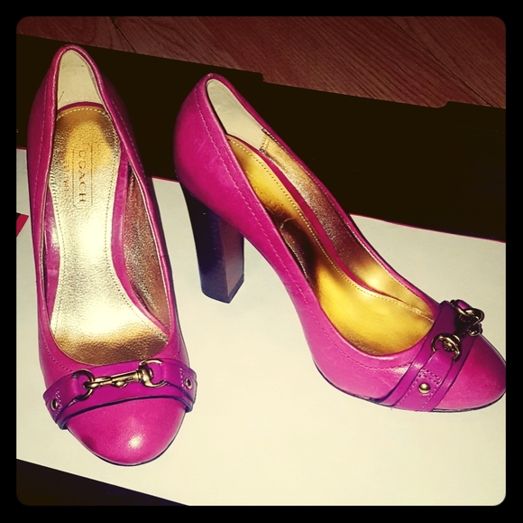 Coach Shoes - USED COACH STILETTOS